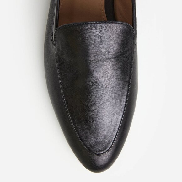 57. FLATTERED Cajsa Leather Black Flat Loafers $265 NWT Sz 38 US 8 - Picture 4 of 6